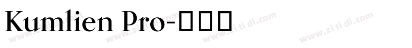 Kumlien Pro字体转换